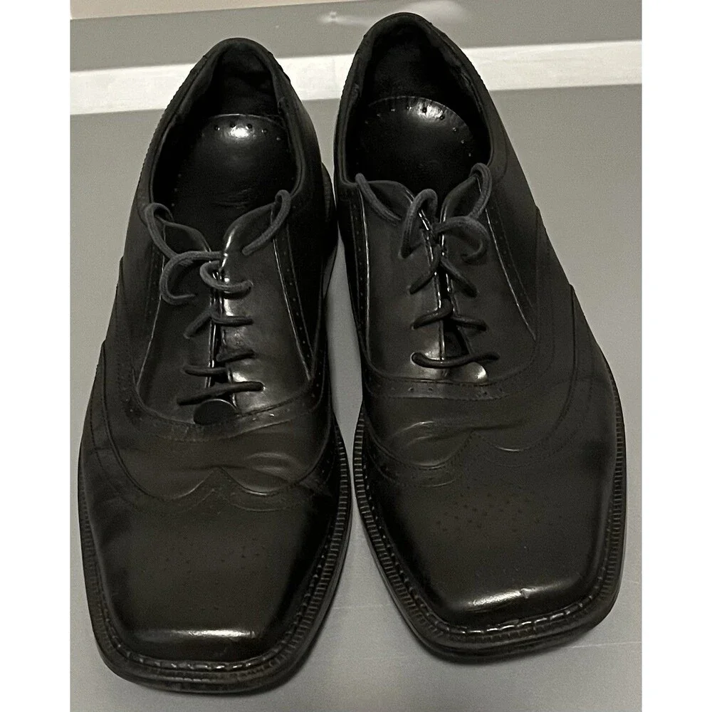 Men’s Red Wing black leather Oxford shoes rubber outsoles Size 11.5